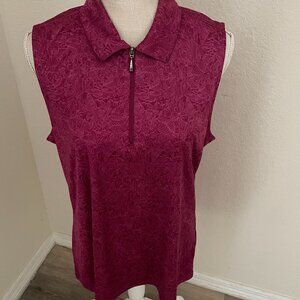 Woman's Greg Norman ML75 Play Dry Golf/Athletic Top Size XL